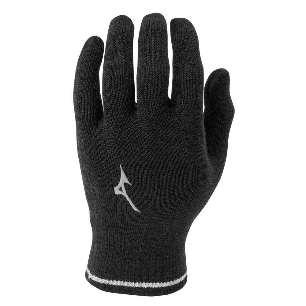 Guantes Mizuno Breath Thermo® Knit Para Hombre Negros 4109657-DT